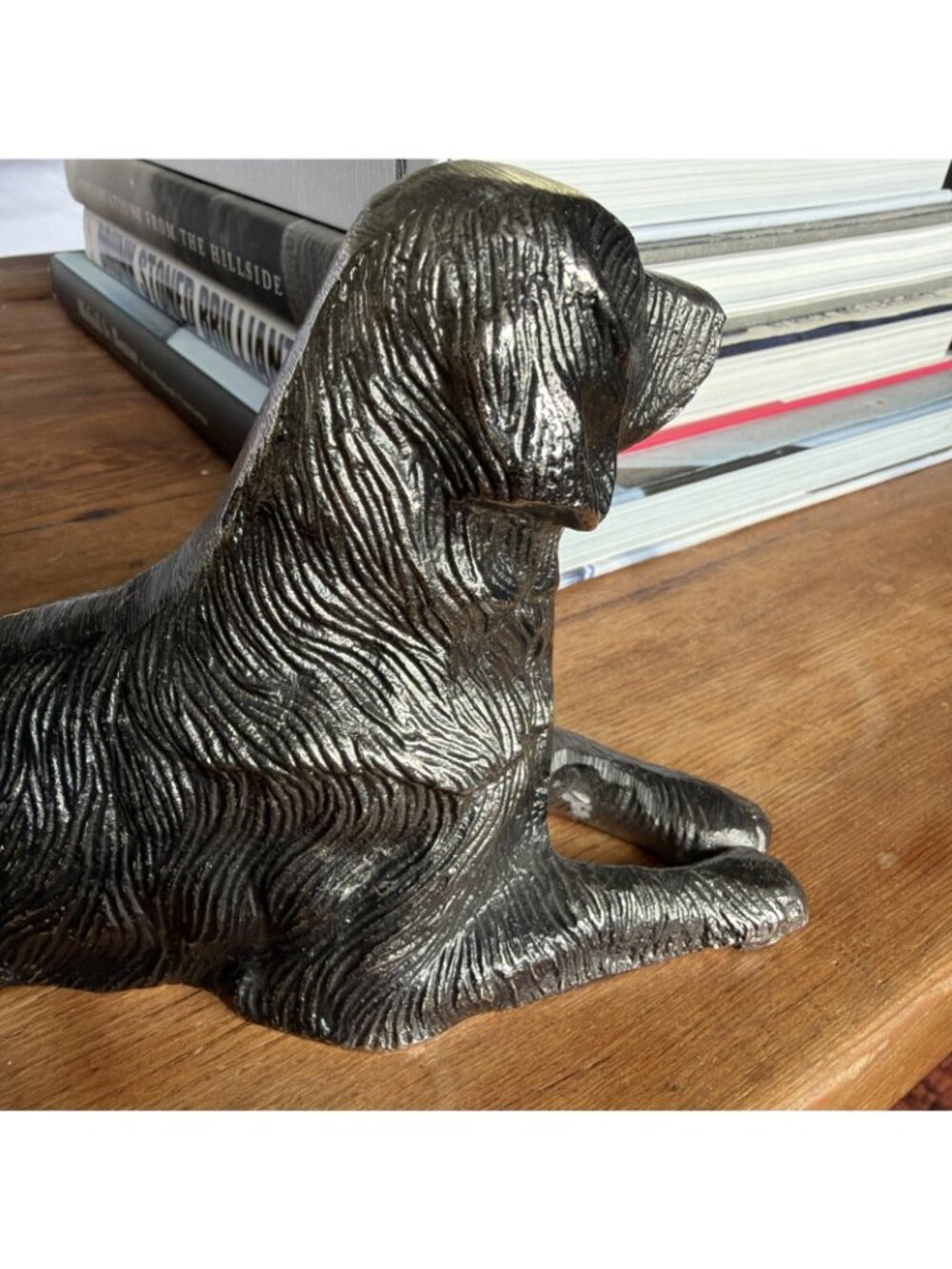 Metal Dog statue sculpture figurine Retriever - Picture 7 of 8